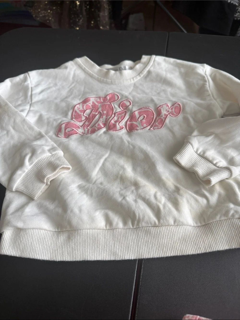 Pink and White Logo-Print Ruffle Skirt - Kids